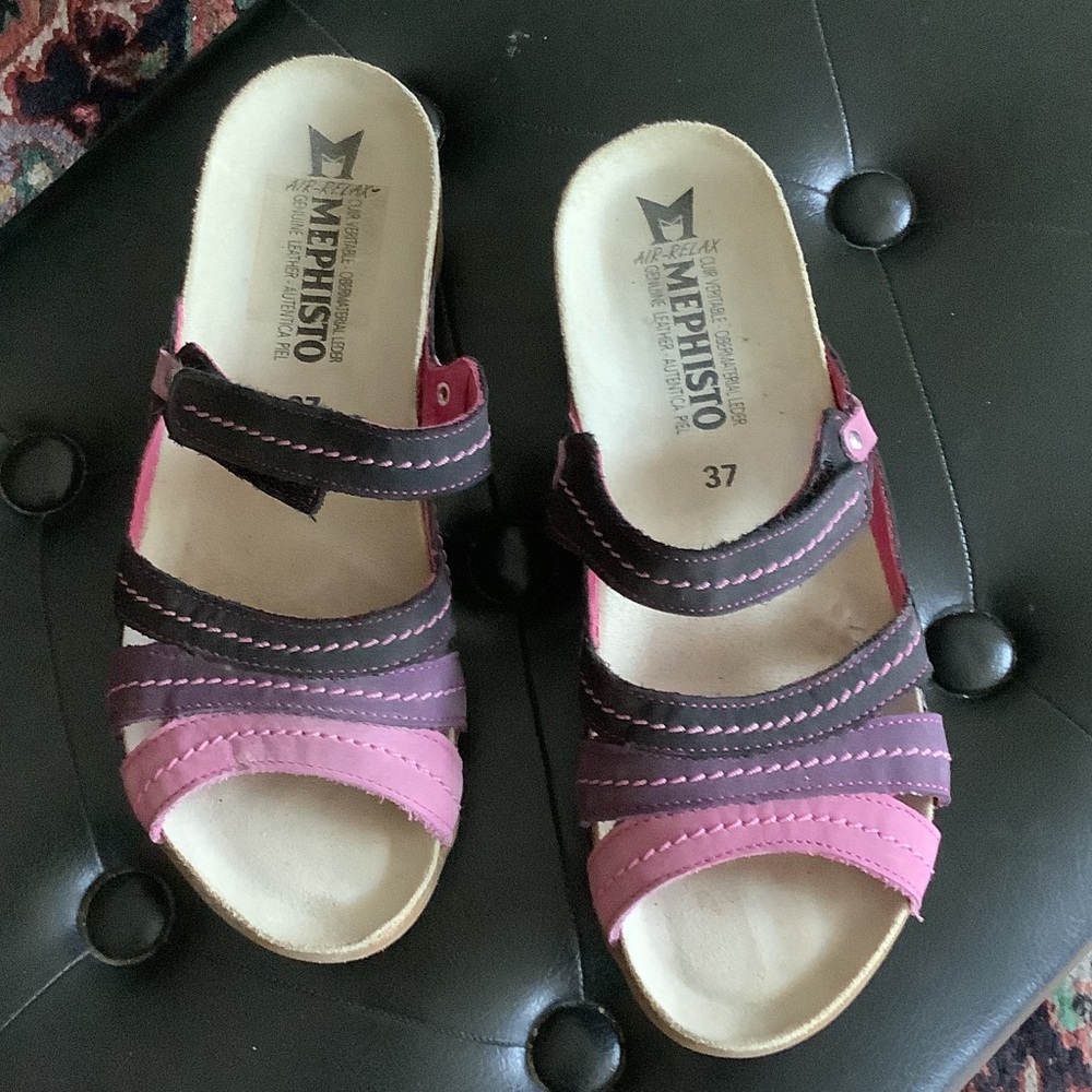 Mephisto Women’s Pink & Purple Comfort Sandals